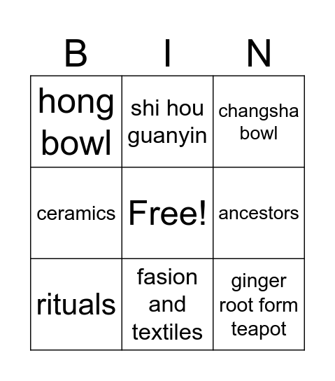 ACM BINGO Card