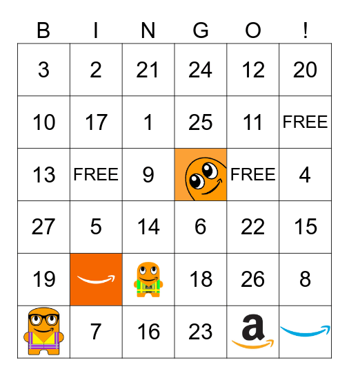 AMAZON MANAGER Bingo Card