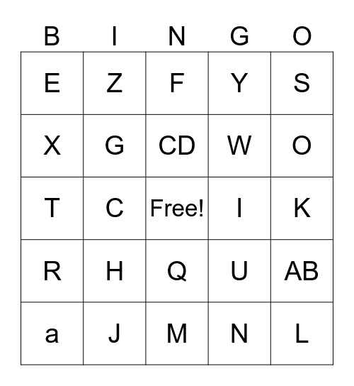 United States vs China Bingo Card