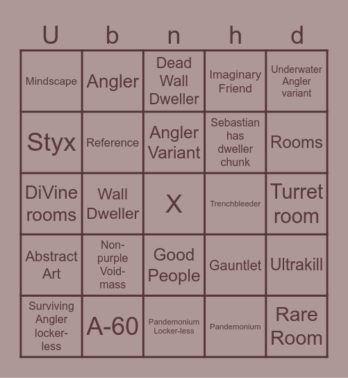 Pressure Bingo Remade Bingo Card