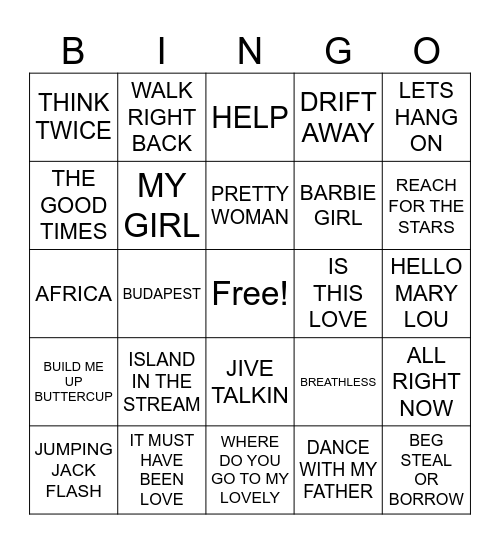 HAPPY XMAS 1 Bingo Card