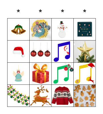 Kerstbingo Card