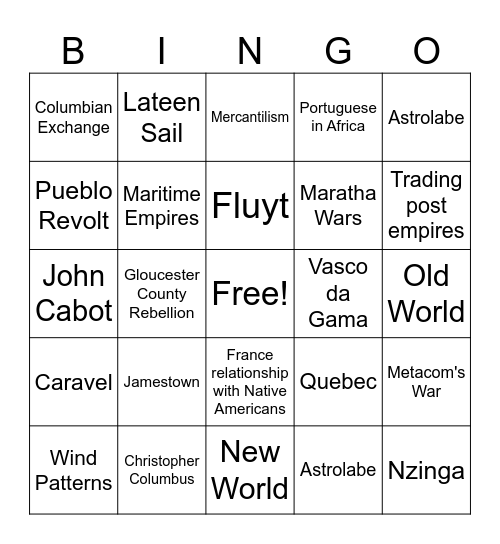 Bingo Card