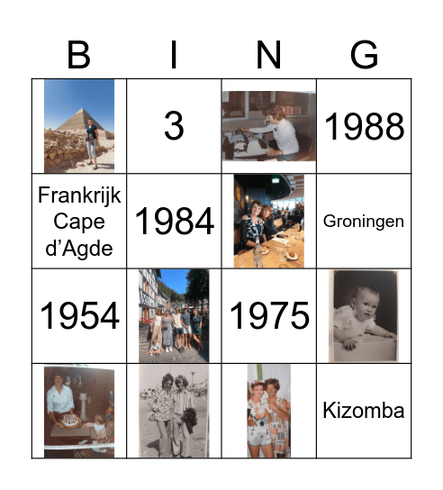 Anneke 70 Jaar Bingo! Bingo Card