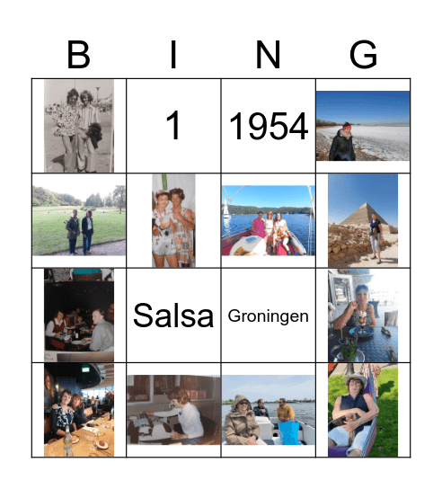 Anneke 70 jaar Bingo! Bingo Card
