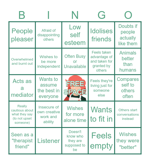 Aiwa Bingo! Bingo Card