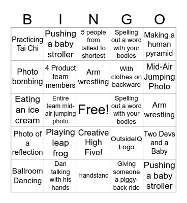 OutsideIQ High Park Bingo Card