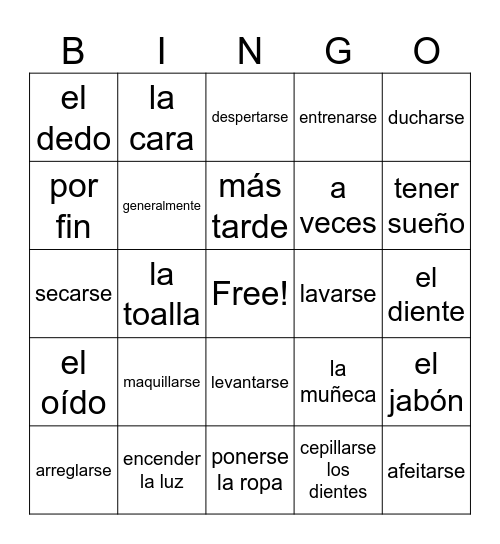 2.2.2 Bingo Card