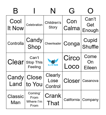 Songs That Start With C Bingo Card