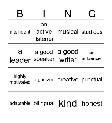 Find Someone Who is... Bingo Card