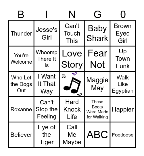 Enterprise Network Modernization Music Bingo Card