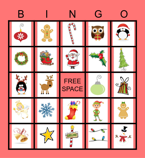 Christmas Bingo Card