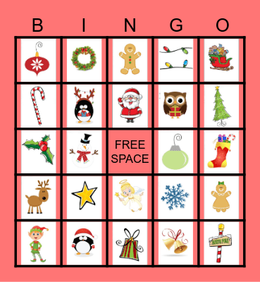 Christmas Bingo Card
