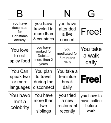 SHLE BINGO Card
