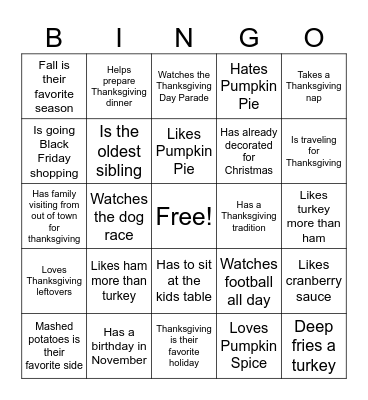 Find Someone Who... Bingo Card