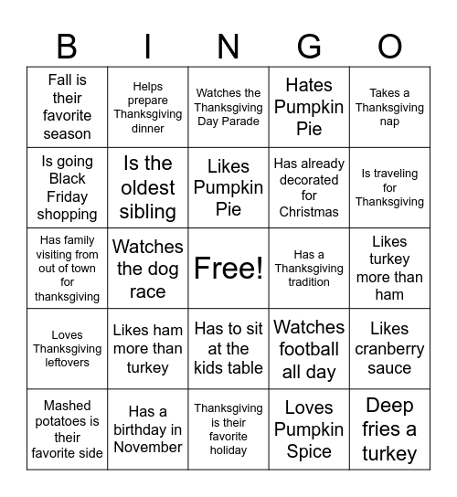 Find Someone Who... Bingo Card