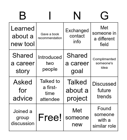 Vertonet Bingo Card