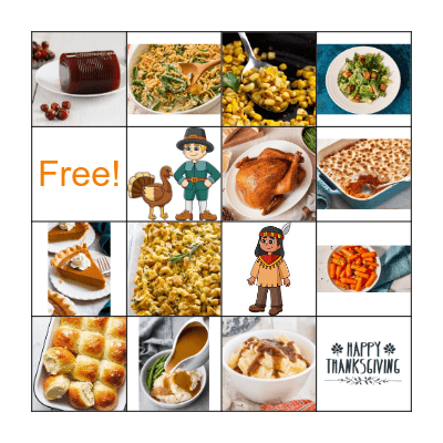 Thanksgiving Bingo Card