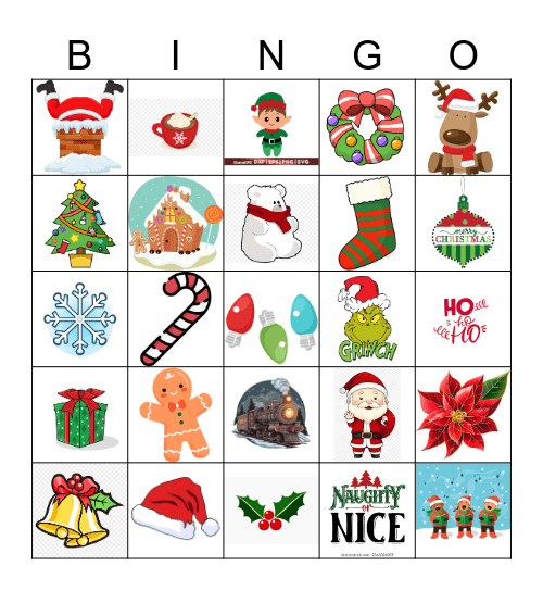 Happy Holidays! Bingo Card
