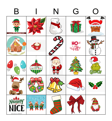 Happy Holidays! Bingo Card