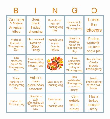 FitzGiving Bingo Card