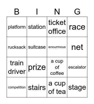 Unit 3 Bingo Card
