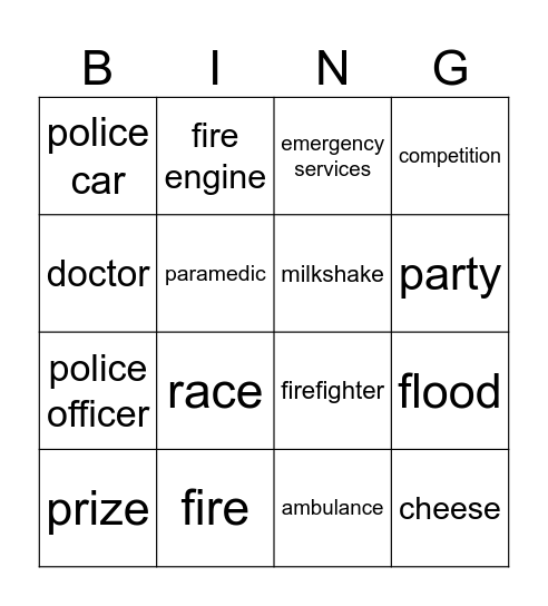 Unit 3 vocab Bingo Card