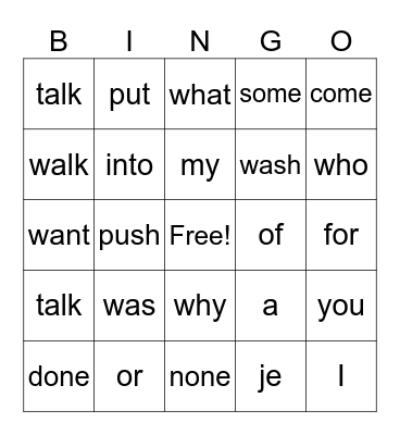 Heart Our Words Bingo Card