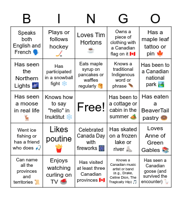 Bingo Card