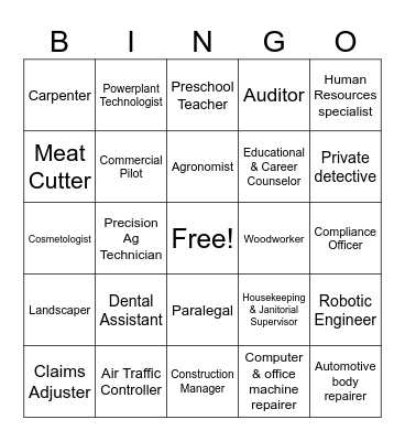 JOBS #3 Bingo Card