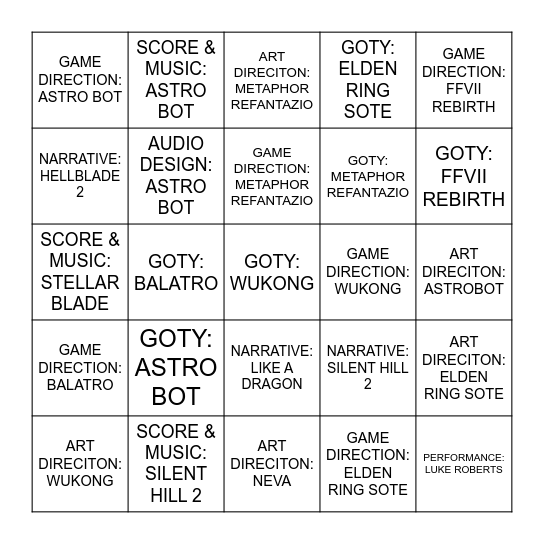 Bingo Card