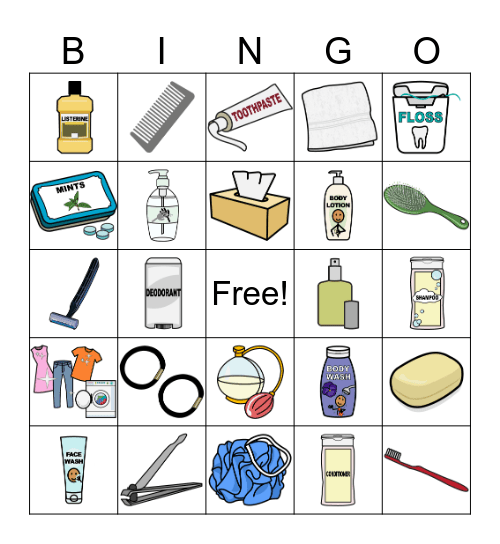 Hygiene BINGO Card