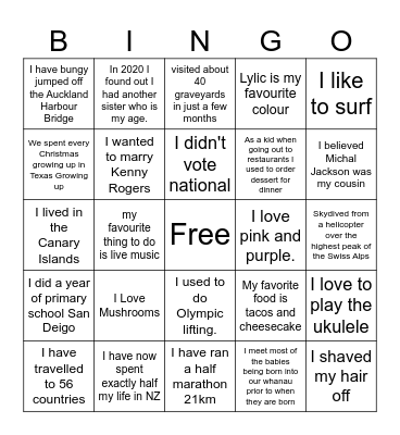MindFull AGM Bingo Card