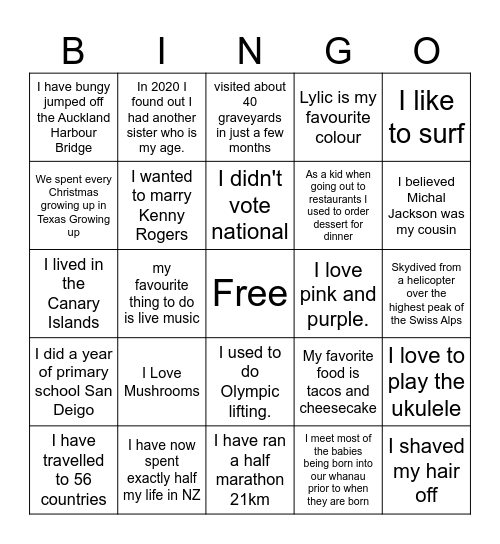 MindFull AGM Bingo Card