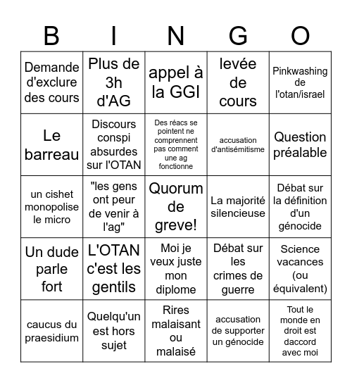 AG!! Bingo Card