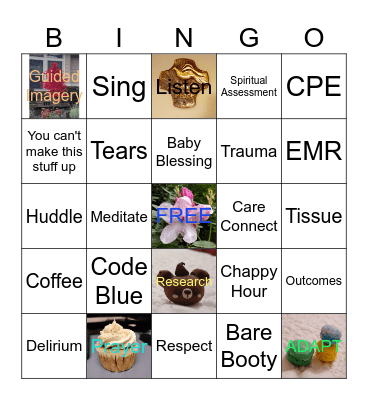 Chaplain Bingo! Bingo Card