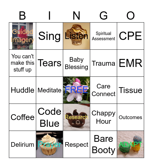 Chaplain Bingo! Bingo Card