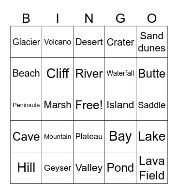 GIS Day Bingo Card