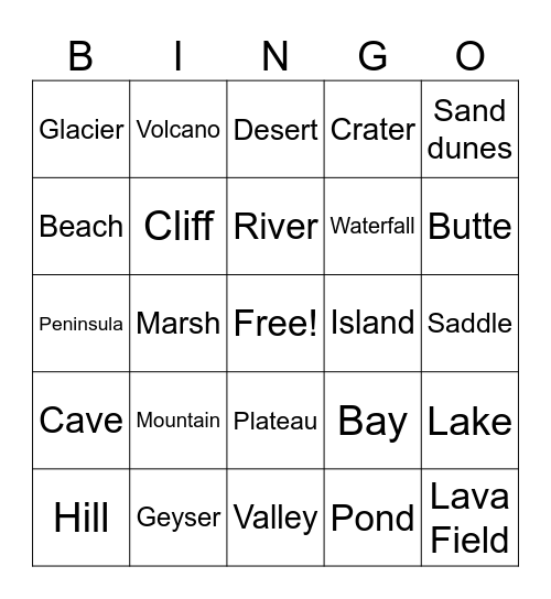 GIS Day Bingo Card