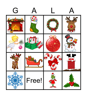 Christmas Bingo Card