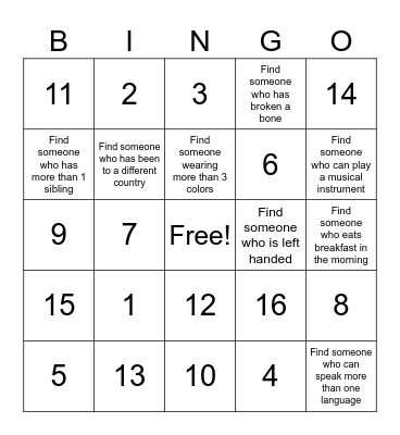 Pythagorean Theorem Bingo! Bingo Card