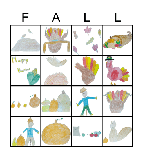 Fall Frivolity Bingo Card