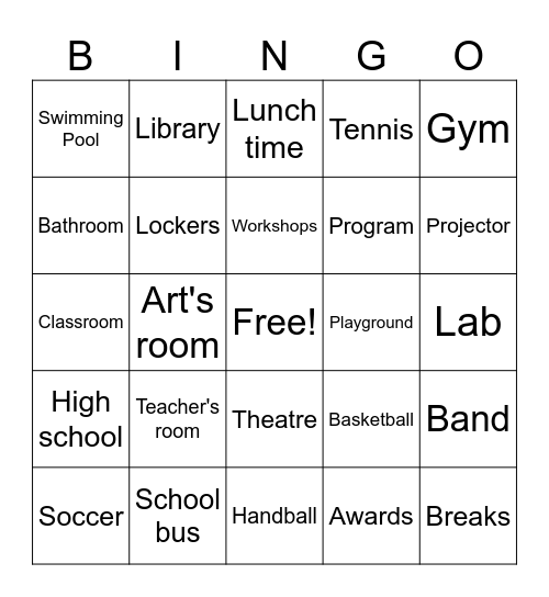 xd Bingo Card