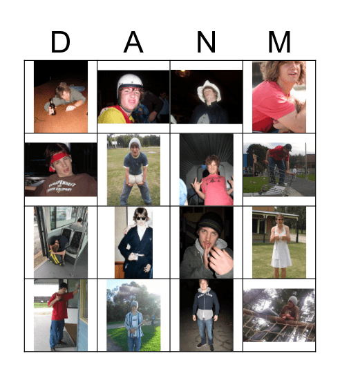 Daniel James Matthews Bingo Card