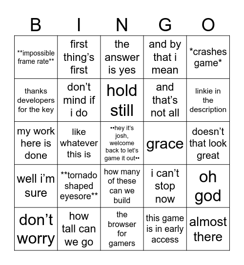 LGIO BINGO Card