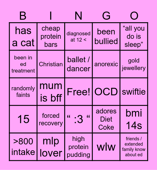 minas bingo! ^.^ Bingo Card