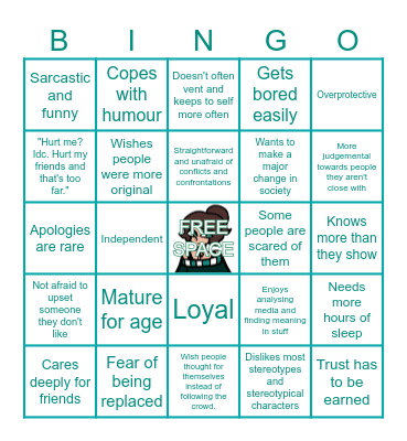 Yvonna Bingo! Bingo Card