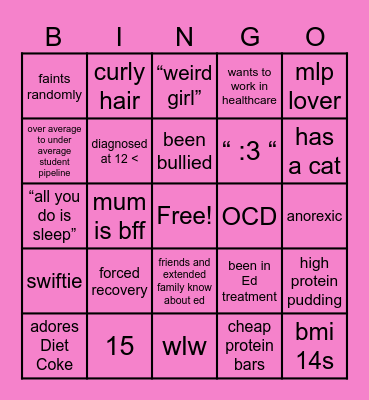 Minas bingo! Bingo Card