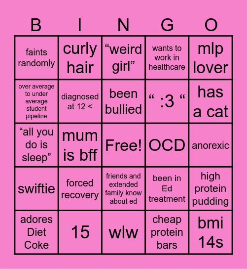 Minas bingo! Bingo Card