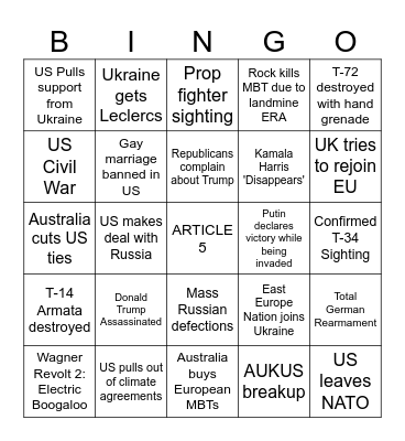 2025 Bingo Card